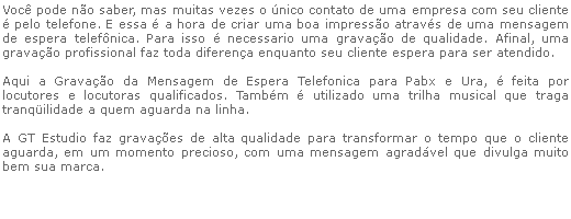 Texto Espera Telefonica